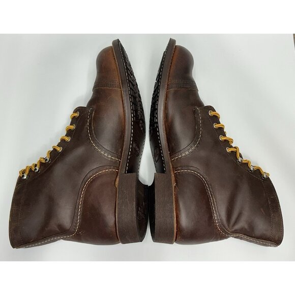 NEW RED WING IRON RANGER BOOTS Men’s Size 12 E2 Brown Leather Work Lace Up - Picture 6 of 10
